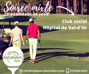 Soirée Mixte - Club Social Hôpital de Val-d'Or
